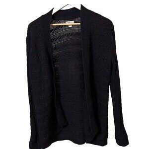 Croft & Barrow Sweater Women's Small BlueKnit Open Front Cardigan